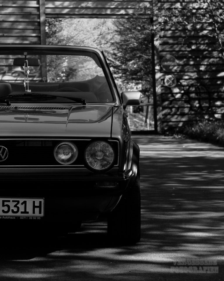 Golf 1 Cabrio Schwarz Weiß